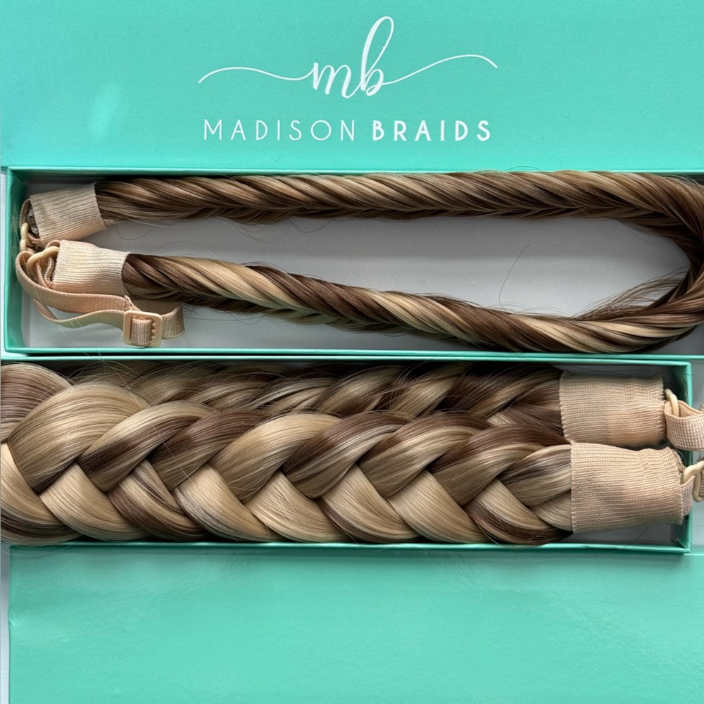 Two-Tone Braided Hair Headbands